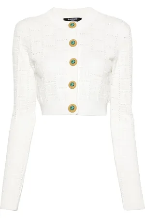 Balmain Cardigan con monogramma