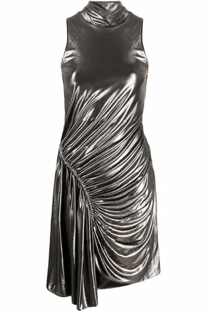 Balmain Abito corto smanicato con ruches
