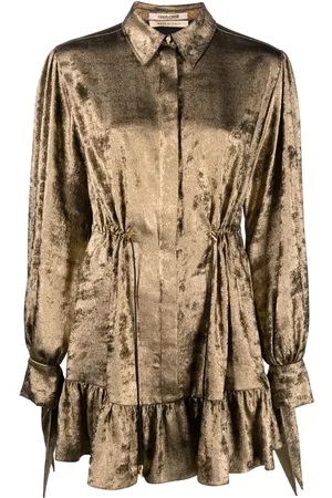 Roberto Cavalli Chemisier con effetto metallizzato