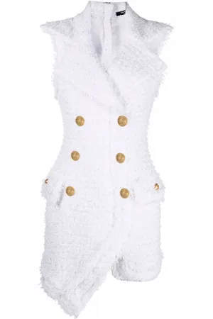 Balmain Abito con bottoni decorativi