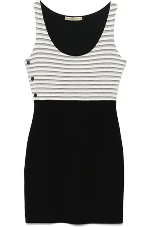 Balenciaga Abito corto a righe anni 2010