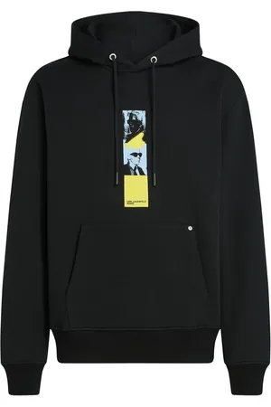 Karl Lagerfeld Felpa Repeated Karl con cappuccio