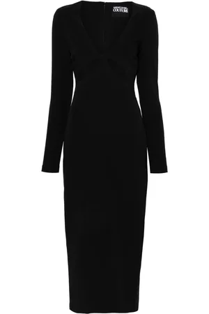 VERSACE Abito midi con dettaglio cut-out