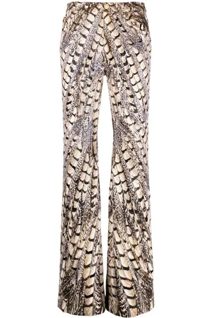 Roberto Cavalli Jeans svasati con stampa