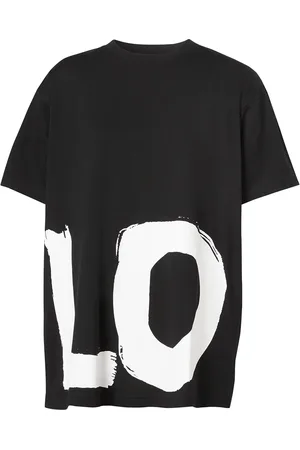 Burberry T-shirt oversize con stampa