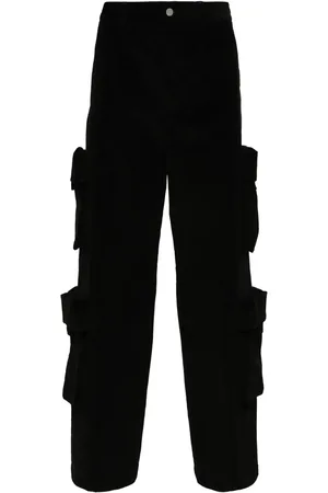 AMIRI Pantaloni a coste con vita media