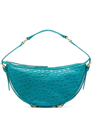 By Far Borsa a spalla con effetto coccodrillo