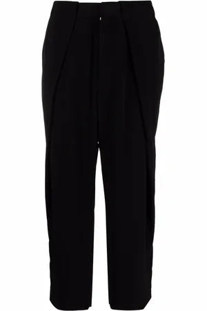 Balmain Pantaloni dritti crop