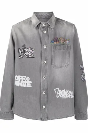 OFF-WHITE Camicia denim con stampa ™ c/o Graffiti Milano by Leonardo Totino