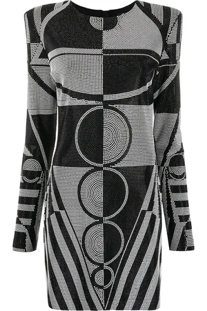 Balmain Abito corto con strass