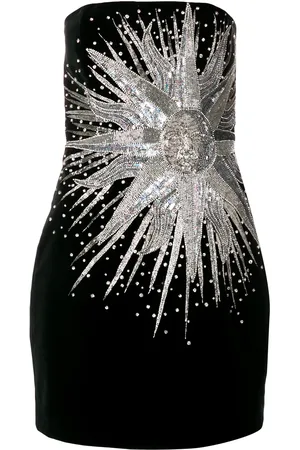 Balmain Vestito corto con paillettes