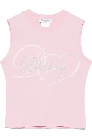 Dior Canotta con logo ricamato anni 2000