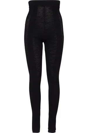 Balmain Leggings a vita alta semi trasparenti