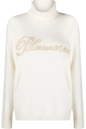 BLUMARINE Maglione a collo alto con logo