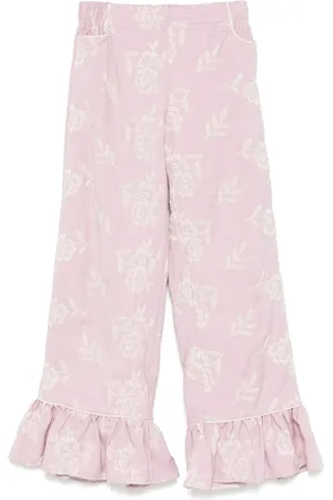 LA STUPENDERIA Embroidered trousers