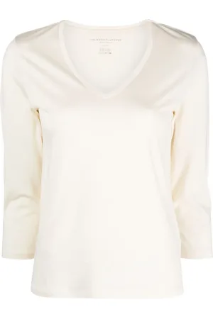 Majestic T-shirt con scollo a V