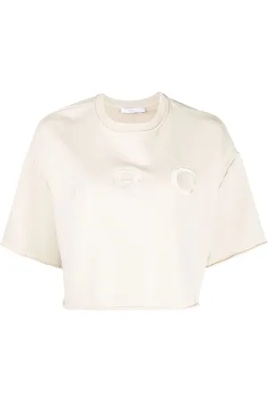 IRO T-shirt con ricamo crop