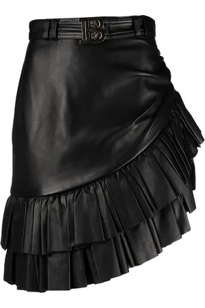 Balmain Gonna asimmetrica con ruches