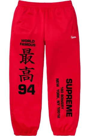 Supreme Pantaloni sportivi Worldwide "SS 25 - Red"