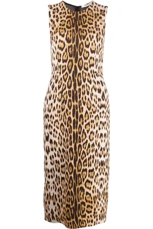 Roberto Cavalli Abito midi con stampa
