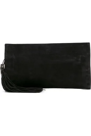 Gucci 2000-2015 Suede Nouveau Bamboo Tassel clutch bag