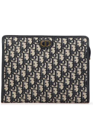 Dior Clutch 30 Montaigne in tela con motivo Oblique 2021