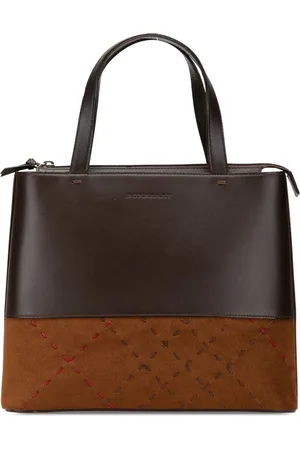 Burberry 2000-2017 Leather and Suede Stitch tote bag