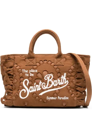 MC2 SAINT BARTH Logo-embroidered cotton tote bag