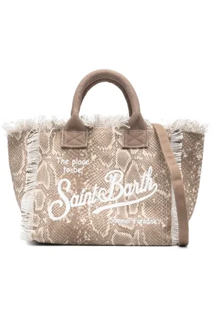 MC2 SAINT BARTH Logo-embroidered cotton tote bag