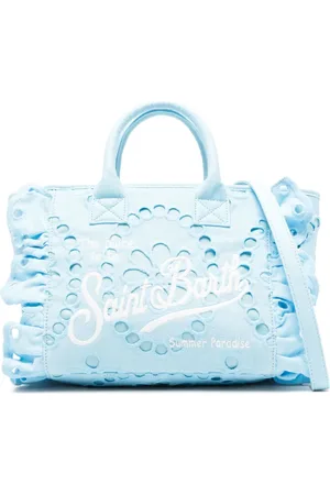 MC2 SAINT BARTH Logo-embroidered cotton tote bag