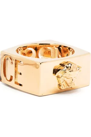 VERSACE Anello Medusa con logo