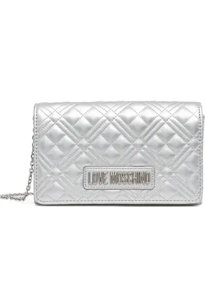 Moschino Borsa a tracolla trapuntata con logo
