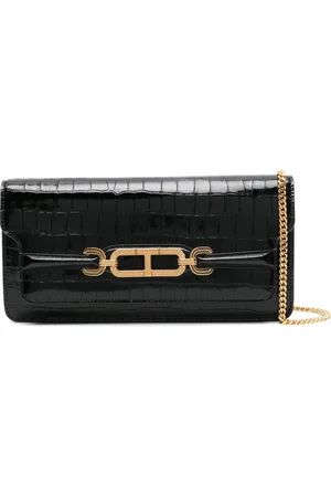 Tom Ford Borsa a spalla Whitney con effetto coccodrillo