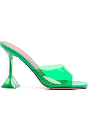 Amina Muaddi Mules Lupita Glass 95mm