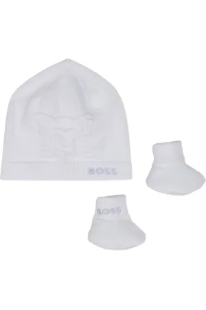 HUGO BOSS Set con berretto ricamato e scarpe primi passi