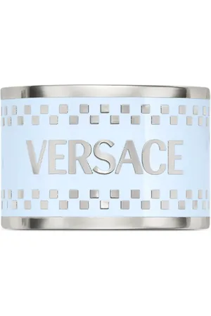 VERSACE Anello con logo anni 
