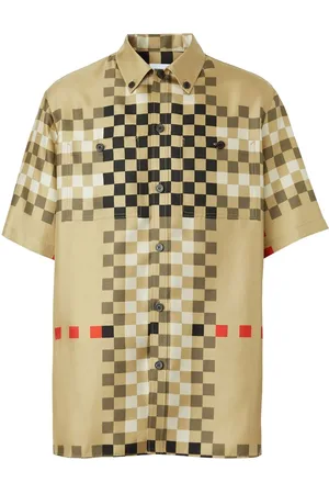 Burberry Camicia Pixel a quadri