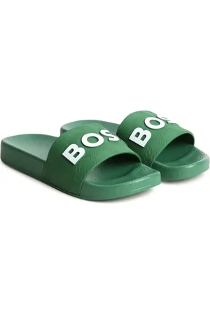 HUGO BOSS Sandali slides con logo goffrato
