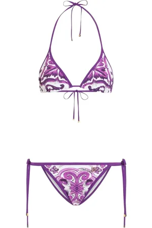 Dolce & Gabbana Bikini con stampa maioliche