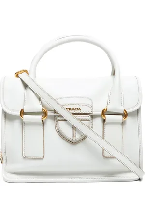 Prada Borsa tote 2way con placca logo