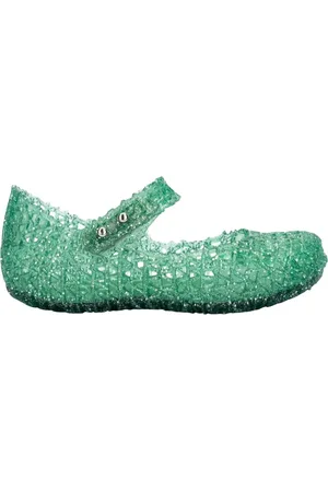 MELISSA + CAMPANA Glitter-embellished ballet flats