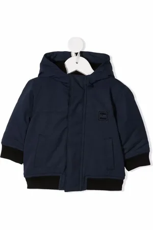 HUGO BOSS Cappotto imbottito con bordo a coste