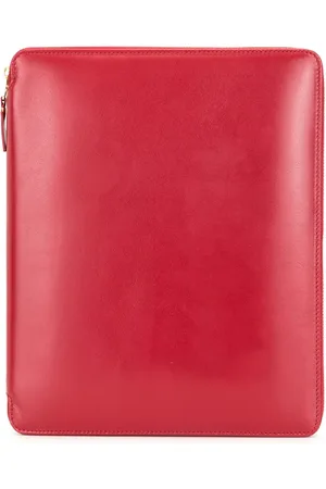 Comme des Garçons Custodia iPad in pelle con zip