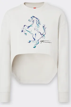 FERRARI Felpa Con Grafica Cavallino Rampante