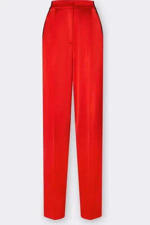 FERRARI Pantalone Chino In Twill Stretch Satin