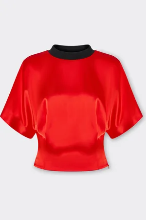 FERRARI T-shirt In Twill Stretch Satin