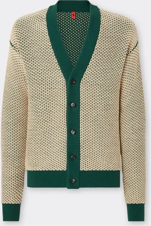 FERRARI Cardigan In Misto Cotone Effetto 3d
