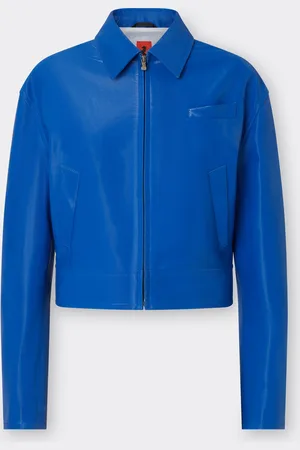 FERRARI Bomber In Liquid Leather