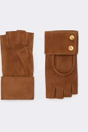 FERRARI Guanti Fingerless In Suede