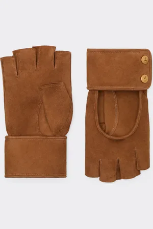 FERRARI Guanti Fingerless In Suede